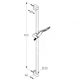 KLUDI DUAL SHOWER SYSTÉM jazdec chróm 746400500