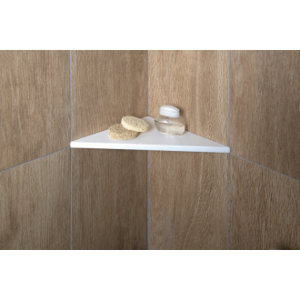 ABELINE rohová polica rockstone 200x200mm, biela mat AE200-0101