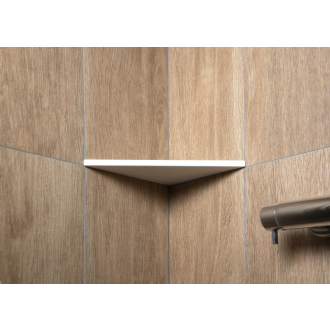 ABELINE rohová polica rockstone 200x200mm, biela mat AE200-0101