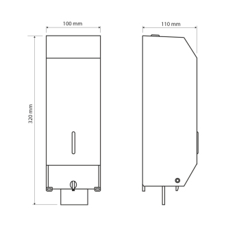 Dávkovač mydla 1100ml, nerez mat XP122