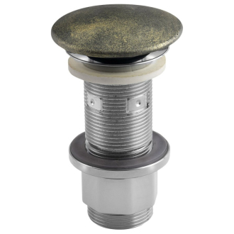 Umývadlová výpusť 5/4“, click-clack, betónová zátka, 10-80mm, zlato FG918