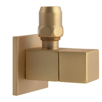 Rohový ventil hranatý, 1/2&quot;x3/8&quot;, zlato mat SL219