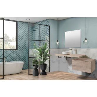 Ponte, kúpeľňová doska pod umývadlo, 1200x56x530mm, dub Kronberg CN252DK