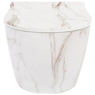 Rea Závesné WC Carlos Rimless Duroplast Flat Zm Aiax Shiny Rea-c6385