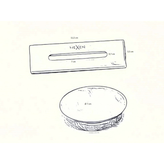 Mexen UNI prepad vane + zátka, chróm 5100-01