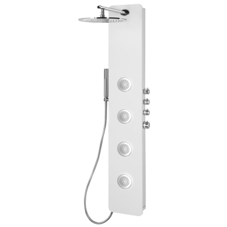 SPIRIT ROUND termostatický sprchový panel 250x1550mm, biela 71151