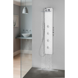 SPIRIT ROUND termostatický sprchový panel 250x1550mm, biela 71151