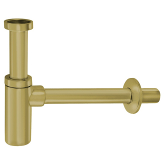 Umývadlový sifón 5/4", odpad 32mm, okrúhly, zlato mat SI519