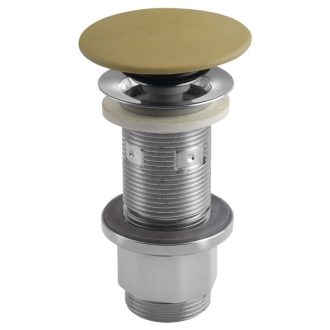 Umývadlová výpusť 5/4“, click-clack, betónová zátka, 10-80mm, žltá FG922