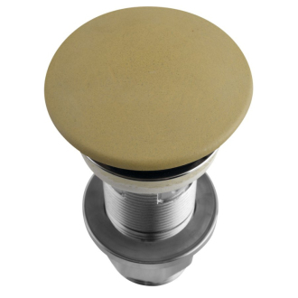 Umývadlová výpusť 5/4“, click-clack, betónová zátka, 10-80mm, žltá FG922