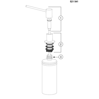 Blanco TORRE dávkovač saponátu Satin Platinum 527722