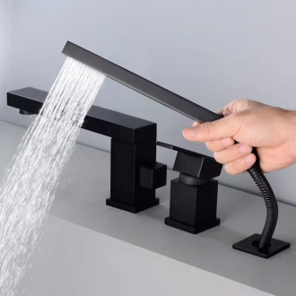 Rea batéria vaňová 3-otvorová Glen Black REA-B6630