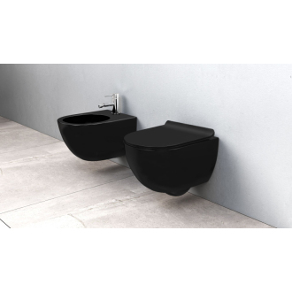 Závesný bidet Carlo Mini Matt black