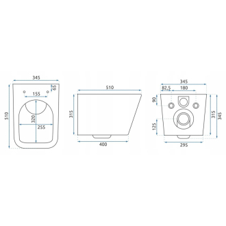 Rea Závesné WC Raul Rimless Duroplast/Slim/ZM REA-C9660