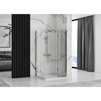 Rea Sprchovací kút 800x800x1900 bez vaničky - sklo transparent Fold N2 REA-K9990
