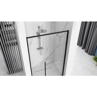 Rea Priehľadné sprchové dvere 1300x1950 Solar Black REA-K6358