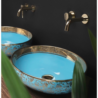 Rea Umývadlo na dosku Margot Blue Gold REA-U8709