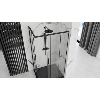 Rea Sprchovací kút Punto Black 80x100 REA-K4806