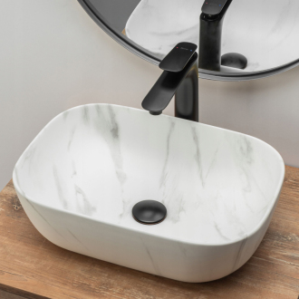 REA Umývadlo na dosku Belinda Marble Matt REA-U8702