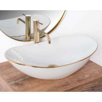 REA Umývadlo na dosku Royal Gold Edge REA-U8570