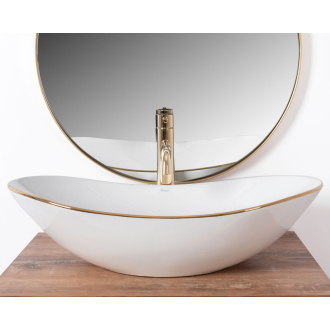 REA Umývadlo na dosku Royal Gold Edge REA-U8570