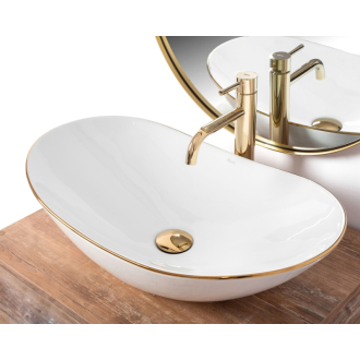 REA Umývadlo na dosku Royal Gold Edge REA-U8570