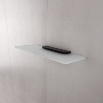 Nimco Nikau NKC 30091B-30-90 Polica, 30 cm čierna matná
