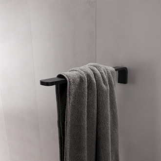 Nimco Nikau NKC 30097-90 Držiak na uteráky, 39 cm čierna matná