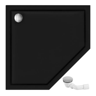 Rea Sprchová vanička Diamond Black 90x90 REA-K8543