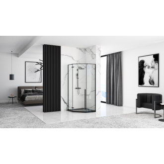 Rea Sprchová vanička Diamond Black 90x90 REA-K8543