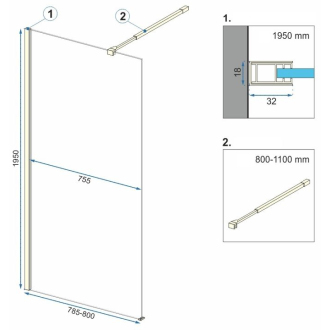 Rea Walk-in Aero Gold 80 REA-K8439