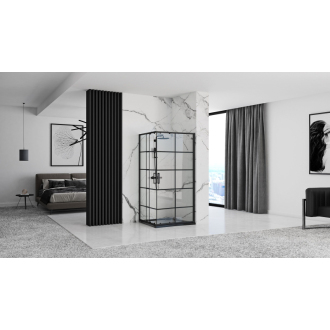 Rea Sprchovací kút Concept black 80x100 REA-K6389