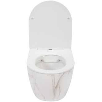 Rea Závesné WC Carlos Rimless Duroplast Flat Zm Aiax Shiny Rea-c6385