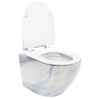 Rea Závesné WC Carlos Duroplast Slim Zm Granit Matt REA-C8003