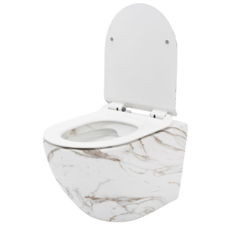 Rea Závesné WC Carlos Duroplast Slim Zm Lava Matt REA-C8004