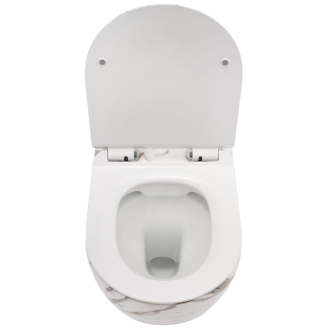 Rea Závesné WC Carlos Duroplast Slim Zm Lava Matt REA-C8004