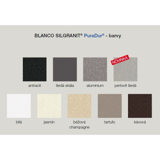 Blanco ZIA 5 S 520511 drez s odkvapom, obojstranný antracit drez vstavaný