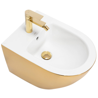 Rea Carlo Mini bidet zlatá/biela REA-C2288