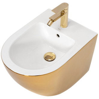 Rea Carlo Mini bidet zlatá/biela REA-C2288