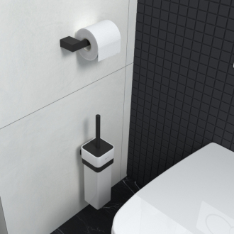 Nimco Kibo Ki 14094K-90 Toaletní WC kefa čierny mat