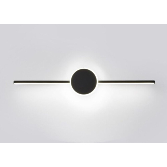 Rea Okrúhle svietidlo nad zrkadlo LED 40cm - čierna OSW-07880