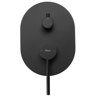 Rea Oval Podomietkový sprchový set + box, čierna REA-P8467
