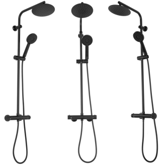 Rea Bliss Sprchový termostatický set, čierna matná REA-P8804