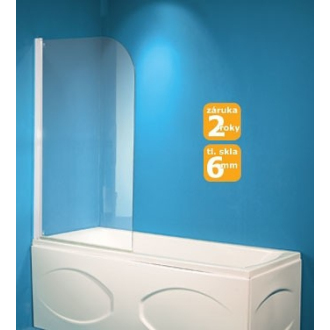 zástena LUCCA 76 cm - biela, číre OLVLUC76