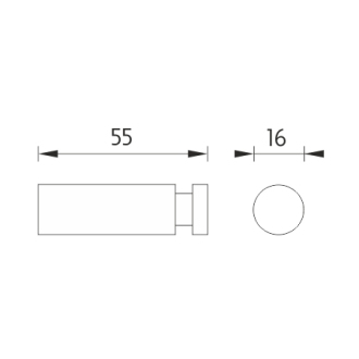 Nimco Unix UN 13054L-26 Háčik chróm