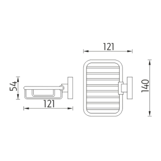 Nimco Unix UN 13059Z-26 Mydelnička drôtená chróm