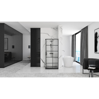 Rea Concept sprchovací kút 90x90, čierna REA-K5478