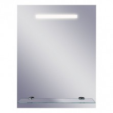 LINEA II - zrkadlo s osvetlením a poličkou 500 x 650 mm (š xv) OLNZLIN2