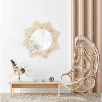 Nástenné zrcadlo Boho 53CM 322048
