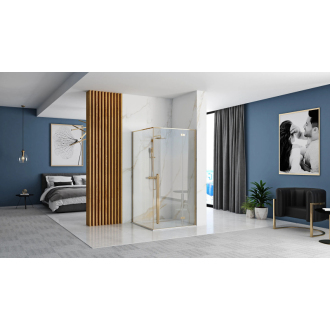 Rea Fargo sprchovací kút 80x100, zlatá REA-K6614